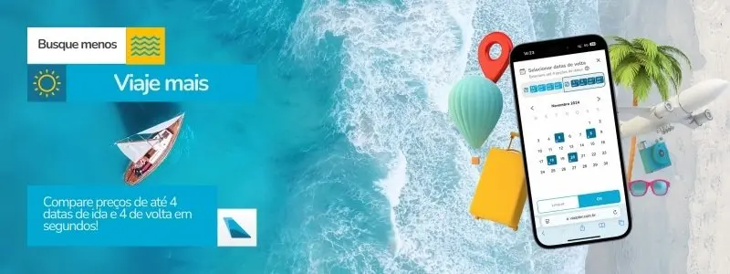 Calendário Multidatas do Voopter para comparar preços de passagens aéreas em várias datas de ida e volta