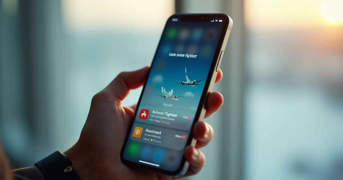 Tela de celular recebendo alerta de promoção de passagem aérea no WhatsApp